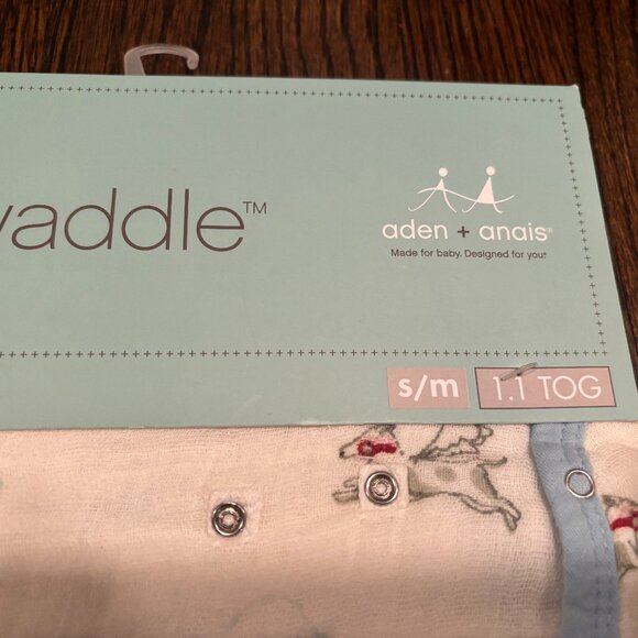 OUEF Infant set: Cream with Blue Infant onesie + Swaddle - Picture 4 of 15